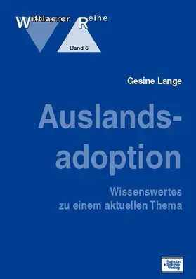 Lange / Elsässer |  Auslandsadoption | eBook | Sack Fachmedien