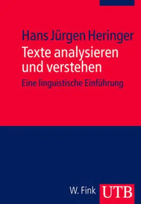 Heringer |  Texte analysieren und verstehen | Buch |  Sack Fachmedien