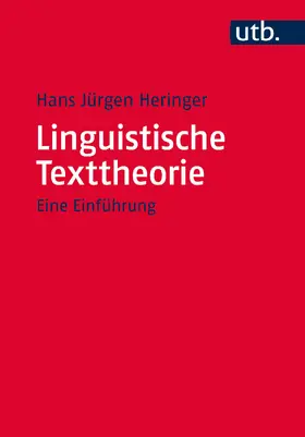 Heringer |  Linguistische Texttheorie | Buch |  Sack Fachmedien