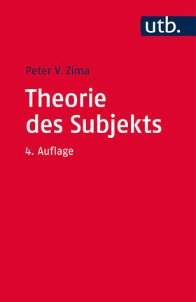 Zima |  Theorie des Subjekts | Buch |  Sack Fachmedien