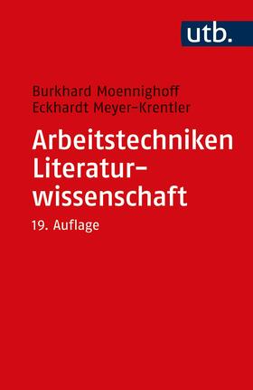 Moennighoff / Meyer-Krentler |  Arbeitstechniken Literaturwissenschaft | Buch |  Sack Fachmedien