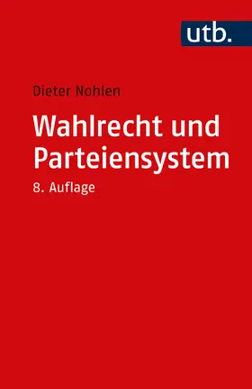 Nohlen |  Wahlrecht und Parteiensystem | Buch |  Sack Fachmedien