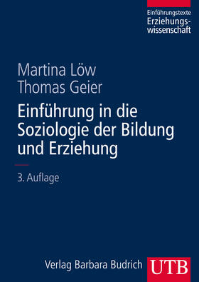 Löw / Geier |  Einführung in die Soziologie der Bildung und Erziehung | Buch |  Sack Fachmedien