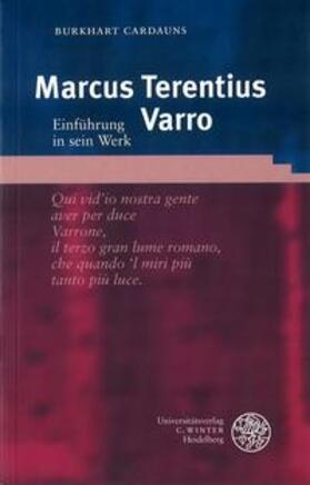Cardauns |  Marcus Terentius Varro | Buch |  Sack Fachmedien