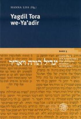 Liss |  Yagdil Tora we-Ya'adir | Buch |  Sack Fachmedien