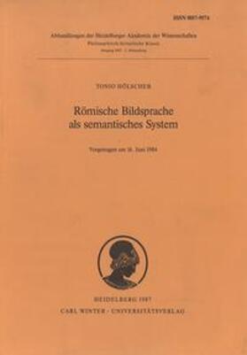 Hölscher |  Römische Bildsprache als semantisches System | Buch |  Sack Fachmedien