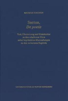 Stachon |  Sueton, ‚De poetis‘ | Buch |  Sack Fachmedien