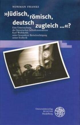 Franke |  "Jüdisch, römisch, deutsch zugleich ...?" | Buch |  Sack Fachmedien