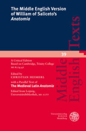 Heimerl |  The Middle English Version of William of Saliceto´s 'Anatomia' | Buch |  Sack Fachmedien