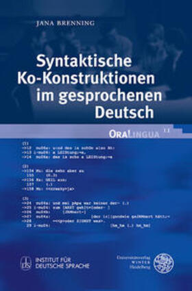 Brenning |  Syntaktische Ko-Konstruktionen im gesprochenen Deutsch | Buch |  Sack Fachmedien