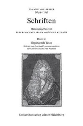 Besser / Kiesant / Hahn |  Schriften 2: Ergänzende Texte | Buch |  Sack Fachmedien
