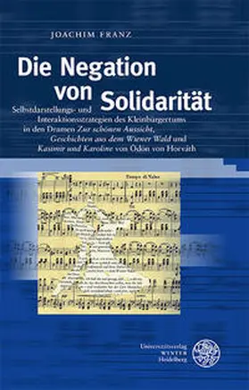 Franz |  Die Negation von Solidarität | Buch |  Sack Fachmedien