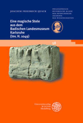 Quack |  Quack, J: Eine magische Stele aus dem Badischen Landesmuseum | Buch |  Sack Fachmedien