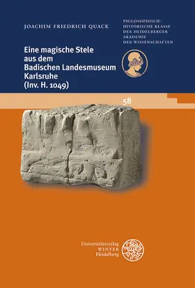 Quack |  Eine magische Stele aus dem Badischen Landesmuseum Karlsruhe (Inv. H 1049) | eBook | Sack Fachmedien