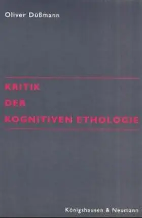 Düßmann |  Kritik der Kognitiven Ethologie | Buch |  Sack Fachmedien