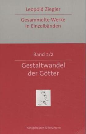 Ziegler / Jongen / Wall |  Gestaltwandel der Götter | Buch |  Sack Fachmedien