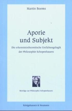 Booms |  Aporie und Subjekt | Buch |  Sack Fachmedien