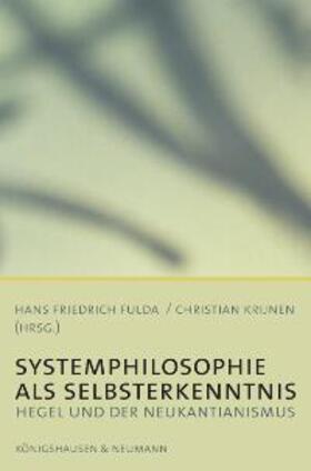 Fulda / Krijnen |  Systemphilosophie als Selbsterkenntnis | Buch |  Sack Fachmedien