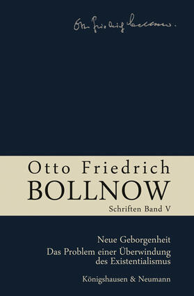 Boelhauve / Kühne-Bertram / Lessing |  Otto Friedrich Bollnow: Schriften - Band 5 | Buch |  Sack Fachmedien