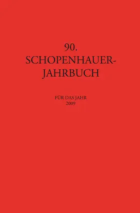 Birnbacher / Koßler |  Schoppenhauer - Jahrbuch | Buch |  Sack Fachmedien