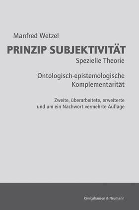 Wetzel |  Prinzip Subjektivität | Buch |  Sack Fachmedien