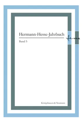 Ponzi |  Hermann-Hesse-Jahrbuch, Band 5 | Buch |  Sack Fachmedien