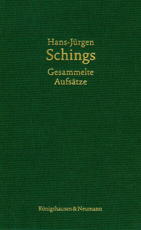 Schings / Riedel |  Hans-Jürgen Schings. Gesammelte Aufsätze | Buch |  Sack Fachmedien