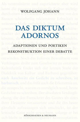 Johann |  Das Diktum Adornos | Buch |  Sack Fachmedien