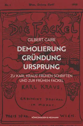 Carr |  Demolierung - Gründung - Ursprung | Buch |  Sack Fachmedien