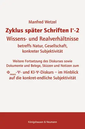 Wetzel |  Zyklus später Schriften I+-2 | Buch |  Sack Fachmedien