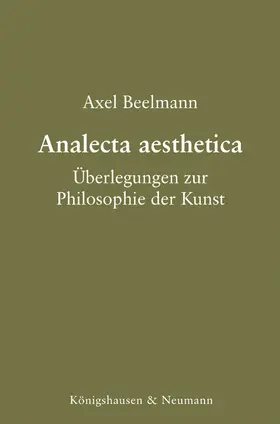 Beelmann |  Analecta aesthetica | Buch |  Sack Fachmedien