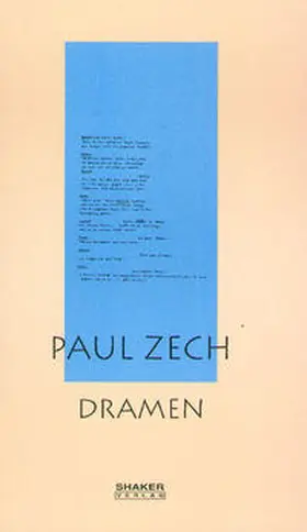 Zech / Kasties / Breuer |  Ausgewählte Werke / Paul Zech - Dramen | Buch |  Sack Fachmedien