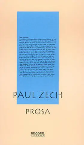 Zech / Kasties / Breuer |  Ausgewählte Werke / Paul Zech - Prosa | Buch |  Sack Fachmedien