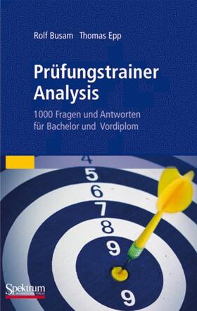 Busam / Epp |  Prüfungstrainer Analysis | Buch |  Sack Fachmedien