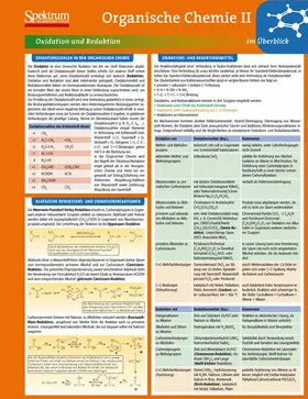  Lerntafel: Organische Chemie II im Überblick | Sonstiges |  Sack Fachmedien