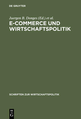 Mai / Donges | E-Commerce und Wirtschaftspolitik | Buch | 978-3-8282-0182-8 | sack.de