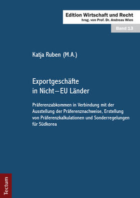 Ruben / Wien |  Exportgeschäfte in Nicht - EU Länder | Buch |  Sack Fachmedien