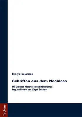 Grossmann |  Schriften aus dem Nachlass | Buch |  Sack Fachmedien