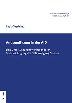 Tuschling |  Antisemitismus in der AfD | Buch |  Sack Fachmedien