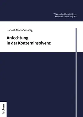 Sonntag |  Anfechtung in der Konzerninsolvenz | Buch |  Sack Fachmedien