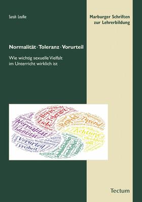 Leufke / Vogel |  Normalität, Toleranz, Vorurteil | eBook | Sack Fachmedien