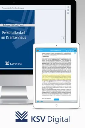  Personalbedarf im Krankenhaus (digital) | Datenbank |  Sack Fachmedien