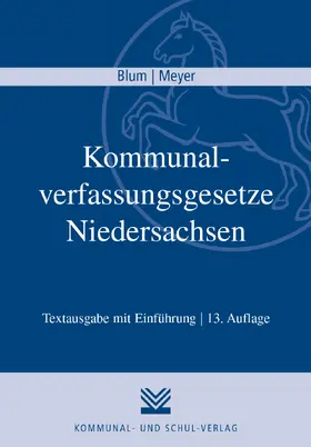 Meyer, H: Kommunalverfassungsgesetze Niedersachsen | Buch | 978-3-8293-1689-7 | sack.de