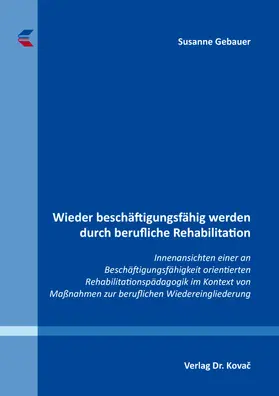 Gebauer |  Wieder beschäftigungsfähig werden durch berufliche Rehabilitation | Buch |  Sack Fachmedien