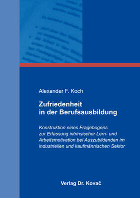 Koch |  Zufriedenheit in der Berufsausbildung | Buch |  Sack Fachmedien