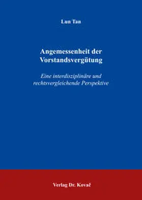 Tan | Angemessenheit der Vorstandsvergütung | Buch | 978-3-8300-9867-6 | sack.de