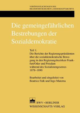  "Die gemeingefährlichen Bestrebungen der Sozialdemokratie" | Buch |  Sack Fachmedien