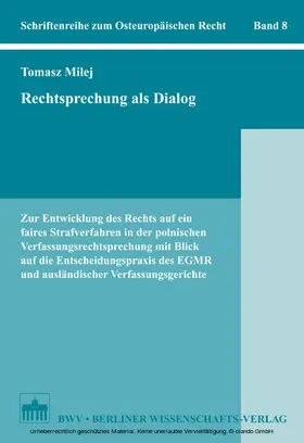 Milej |  Rechtsprechung als Dialog | eBook | Sack Fachmedien