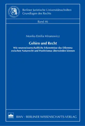 Miranowicz |  Gehirn und Recht | eBook | Sack Fachmedien