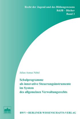 Nebel |  Schulprogramme als innovative Steuerungsinstrumente im System des allgemeinen Verwaltungsrechts | eBook | Sack Fachmedien